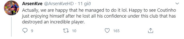 Bayern Munich 8-2 Barcelona: Philippe Coutinho's tweet from 2011 goes viral after his brace - Bóng Đá