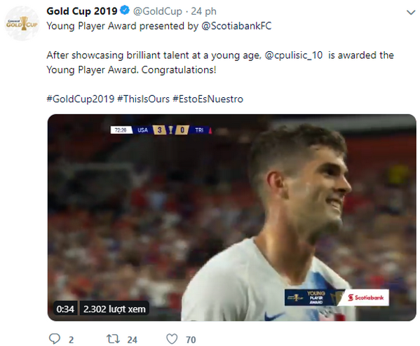 Nghiệt ngã! Christian Pulisic lạnh lùng bước ngang chiếc Cúp vàng trong ngày nhận danh hiệu - Bóng Đá