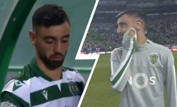 Ăn thẻ đỏ, Bruno Fernandes có hành động khó tin - Bóng Đá