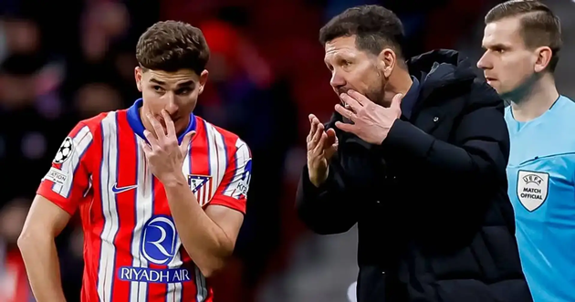 Julian Alvarez được cho rằng đã thông báo với Atletico về việc muốn rời đi.