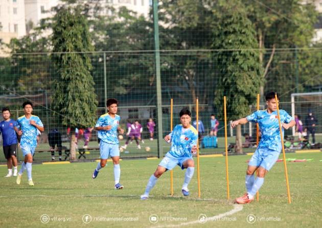 U19 Việt Nam tích cực chuẩn bị cho giải Đông Nam Á. Ảnh: VFF.