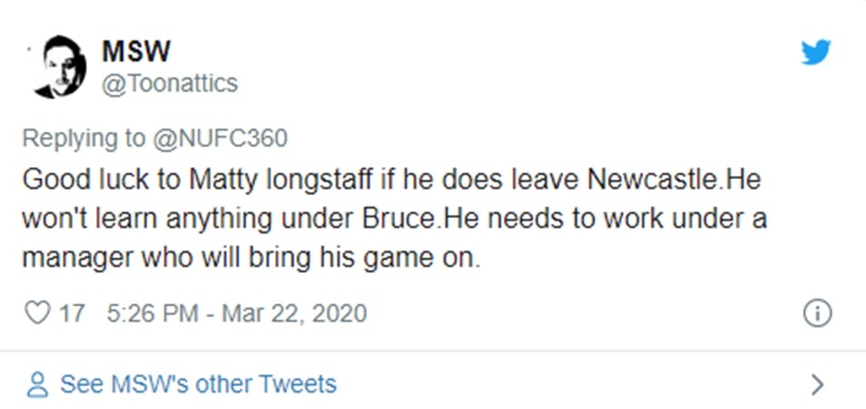 He will regret’, ‘Madness’: Some fans react as their player linked with Arsenal (Matthew Longstaff) - Bóng Đá