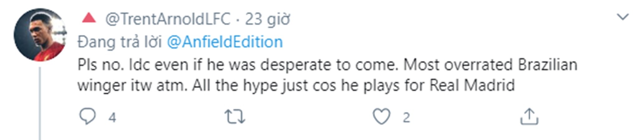 LIVERPOOL: FANS REACT TO TRANSFER LINK TO VINICIUS JUNIOR - Bóng Đá