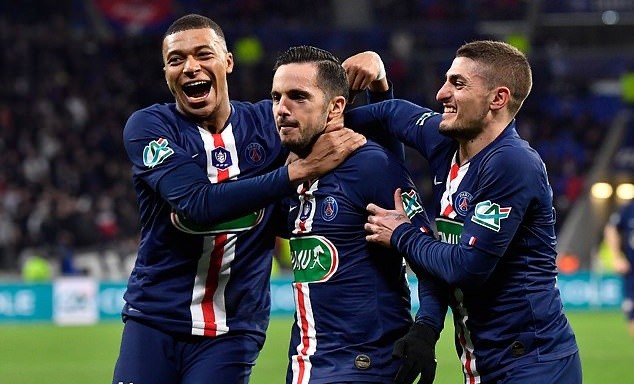 Ảnh sau trận PSG Lyon - Bóng Đá