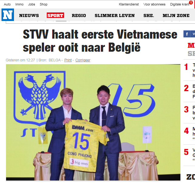 Truyền thông Bỉ: Chào mừng Công Phượng, người đi vào lịch sử giải VĐQG Bỉ - Bóng Đá