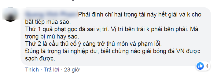 NHM Việt Nam chỉ trích trọng tài Vũ Ngọc Cường sau hàng loạt quyết định 