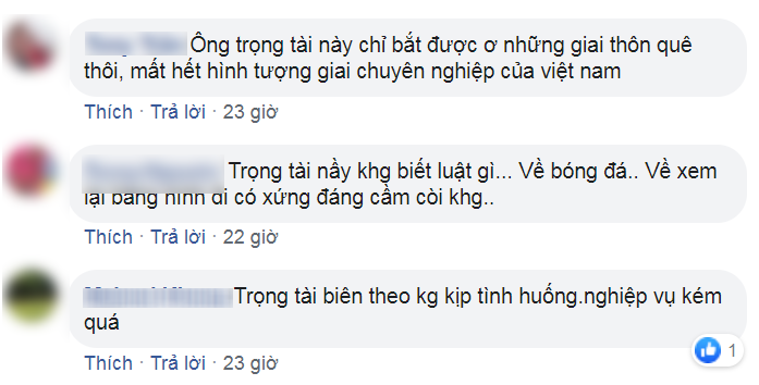 NHM Việt Nam chỉ trích trọng tài Vũ Ngọc Cường sau hàng loạt quyết định 