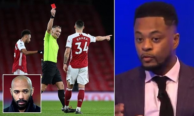 Granit Xhaka slams Patrice Evra for 'provoking online abuse' after Burnley red card - Bóng Đá