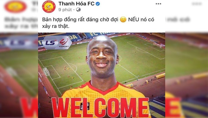 Thực hư chuyện Yaya Toure chuẩn bị đầu quân cho CLB Thanh Hoá - Bóng Đá