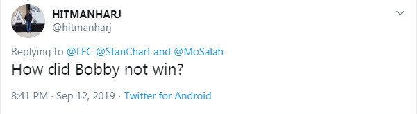 Khó tin, CĐV Liverpool thất vọng vì Salah có giải thưởng  - Bóng Đá