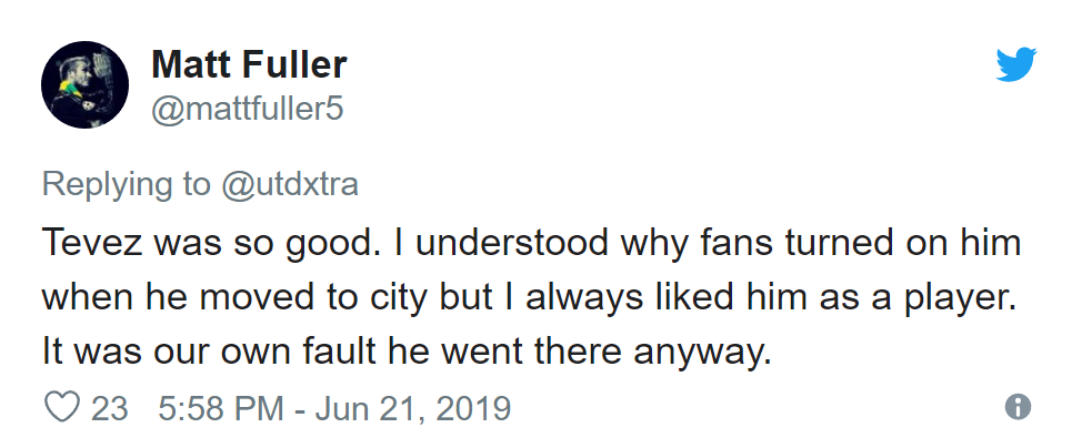Manchester United fans divide when remembering Tevez - Bóng Đá