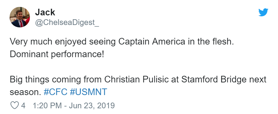 'No.10 shirt is waiting for you!' - Chelsea fans go nuts as Christian Pulisic shines in USA win - Bóng Đá