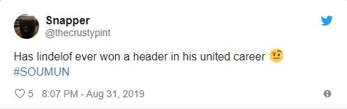 Fan Mu chỉ trích Lindelof - Bóng Đá