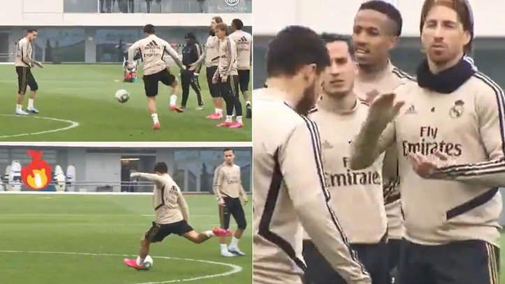 Hazard shows his quality in Real Madrid training - Bóng Đá