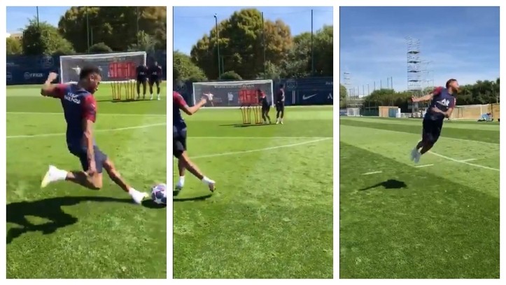 Neymar shows off his freekick ability ahead of Atalanta tie - Bóng Đá