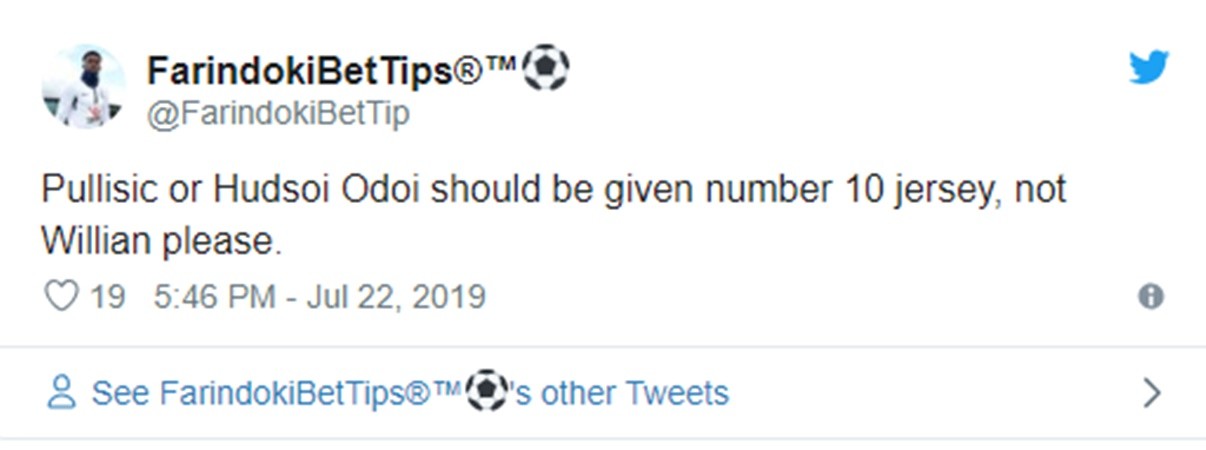 Willian to be given number 10 shirt at Chelsea after Eden Hazard’s move to Real Madrid and fans are fuming - Bóng Đá