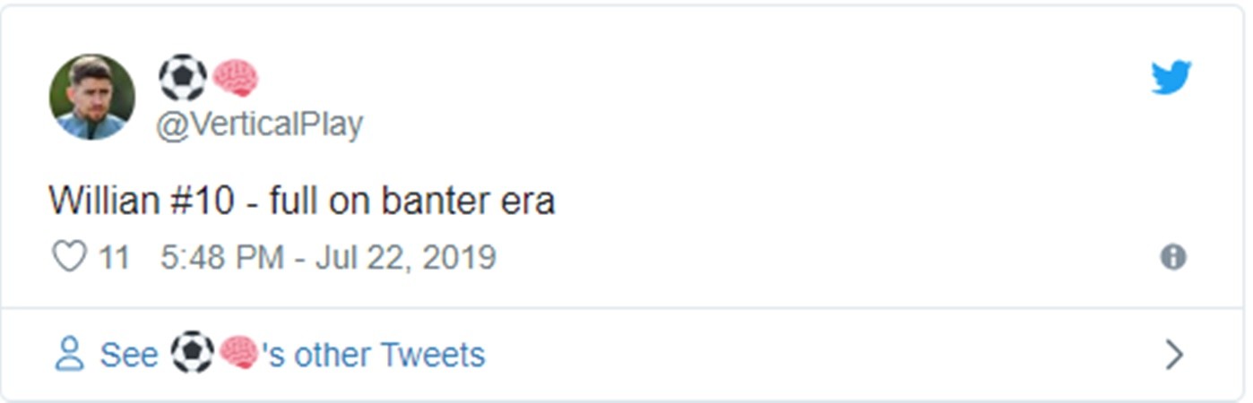 Willian to be given number 10 shirt at Chelsea after Eden Hazard’s move to Real Madrid and fans are fuming - Bóng Đá