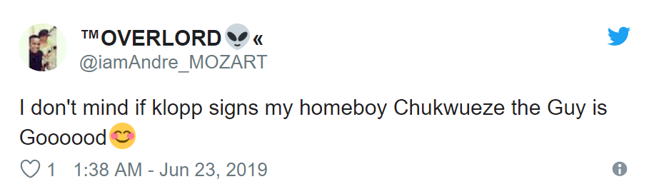 LIVERPOOL FANS WANT CHUKWUEZE - Bóng Đá