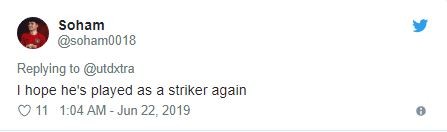 Should be our striker: Man United fans want a change of position for Martial - Bóng Đá