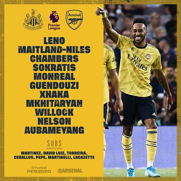 TRỰC TIẾP Newcastle - Arsenal: Đội hình ra sân - Bóng Đá