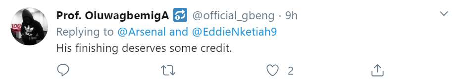 Phản ứng fan Arsenal về Eddie Nketiah - Bóng Đá