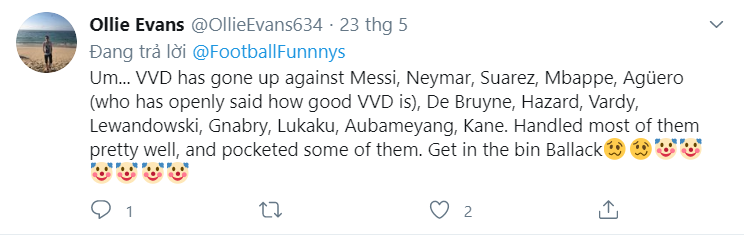 Fan react Michael Ballack on Van Dijk - Bóng Đá