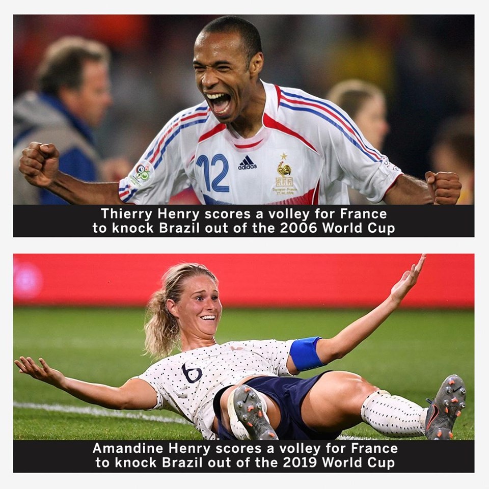 Same name. Same goal. Same opponent. Same tournament. Same nation France 1-0 Brazil - Bóng Đá