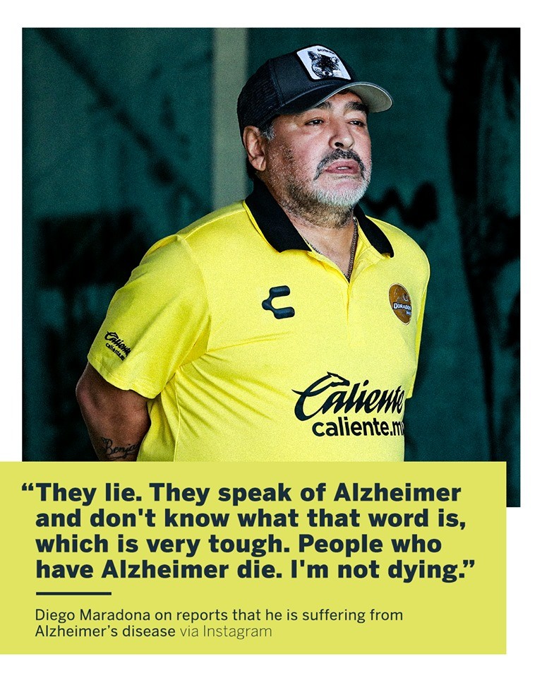 Diego Maradona denies he has Alzheimer's disease - Bóng Đá
