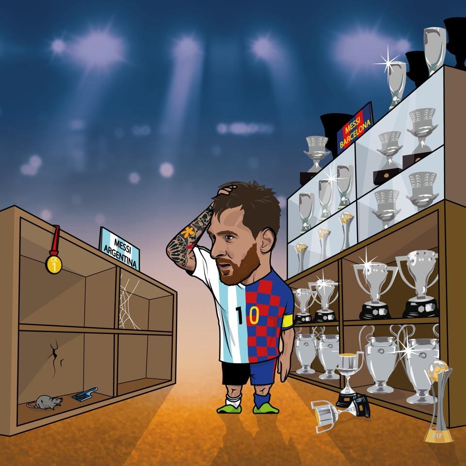 Ảnh chế Messi bị loại Copa - Bóng Đá