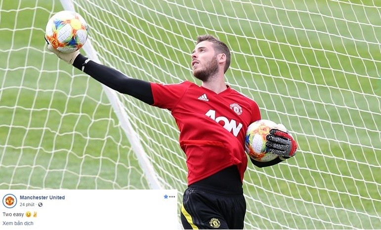 Trang chủ Man Utd dùng 2 từ 