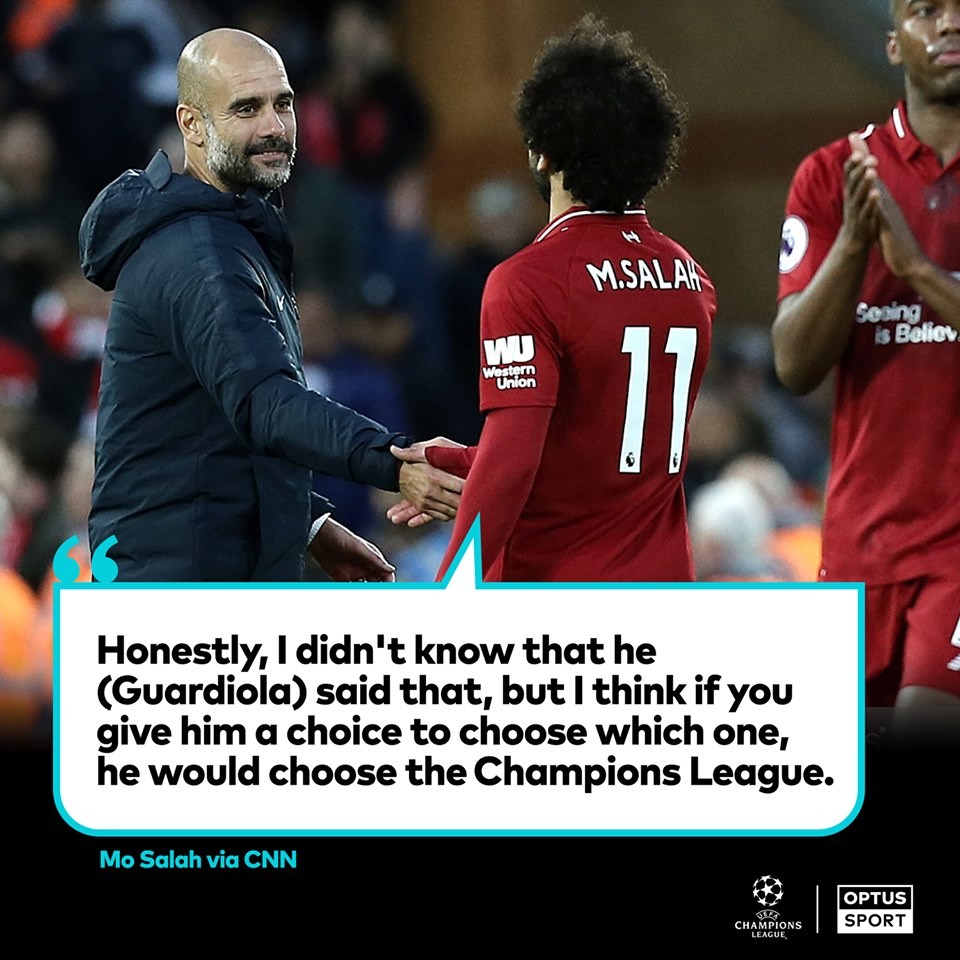Salah on Guaridola (champions League and Premier League) - Bóng Đá