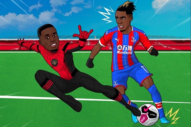 Wilfried Zaha đối mặt với 