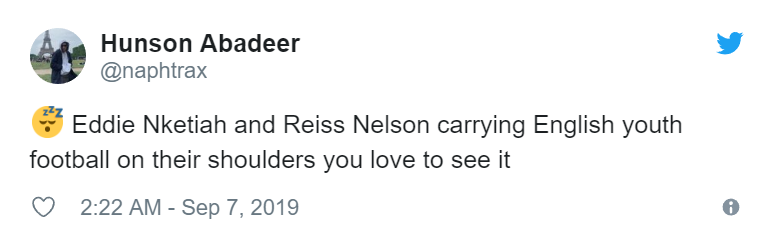 Arsenal fans go wild as Eddie Nketiah and Reiss Nelson fire England U21s to dramatic win - Bóng Đá