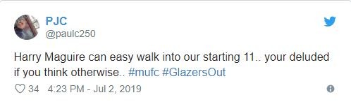 ‘He’d be the best defender at the club’: Lots of MUFC fans react to £70m bid for Maguire - Bóng Đá