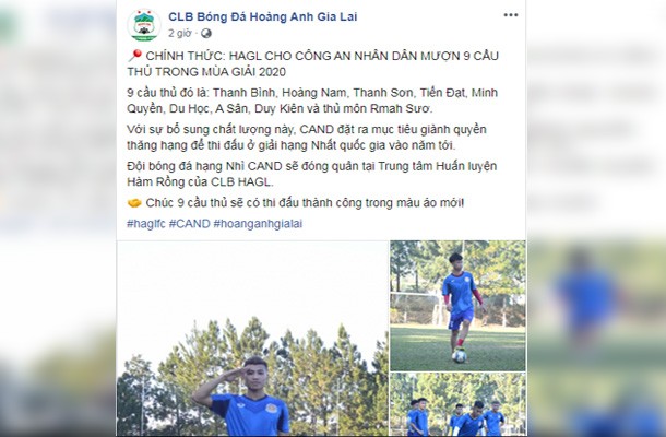 CHÍNH THỨC: Lật kèo Bình Định, HAGL mang 9 sao trẻ cho đội Hạng Nhì mượn - Bóng Đá