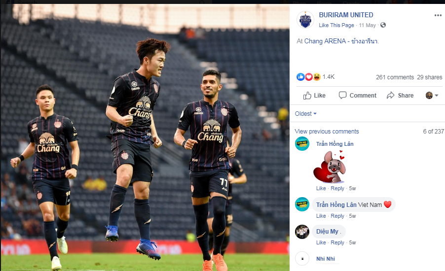 Thực hư chuyện Buriram phũ phàng xoá hết hình ảnh Xuân Trường - Bóng Đá