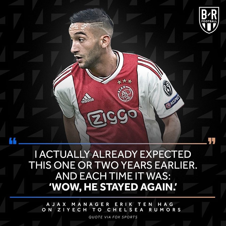 BREAKING: Hakim Ziyech will be a Chelsea player in the next 48 hours. - Bóng Đá