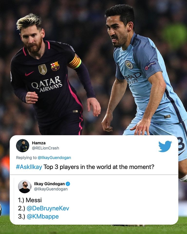 Ilkay Gundogan on the best players - Bóng Đá