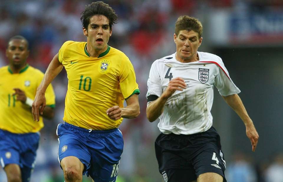Kaka thinks Steven Gerrard was better than Paul Scholes and Frank Lampard - Bóng Đá