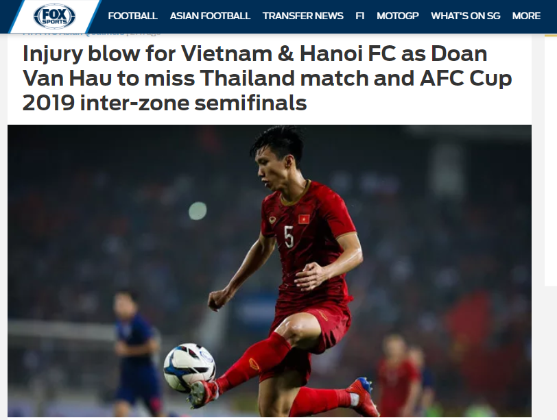 Báo châu Á: Không có cậu ấy, hàng thủ ĐT Việt Nam phải chịu tổn thất lớn - Bóng Đá