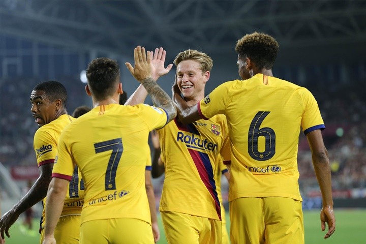 Ảnh sau trận Barca - Bóng Đá
