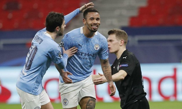 13 thống kê Gladbach 0-2 Man City: Pep bắt kịp Quỷ đỏ; The Citizens quá 
