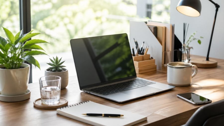 Bàn làm việc hợp lý giúp thu hút may mắn