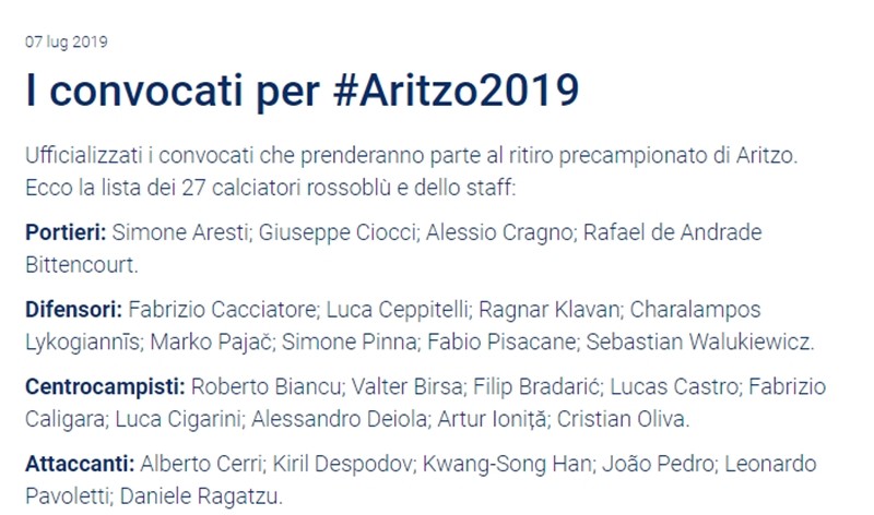 Cagliari gạch tên Barella khỏi danh sách triệu tập - Bóng Đá