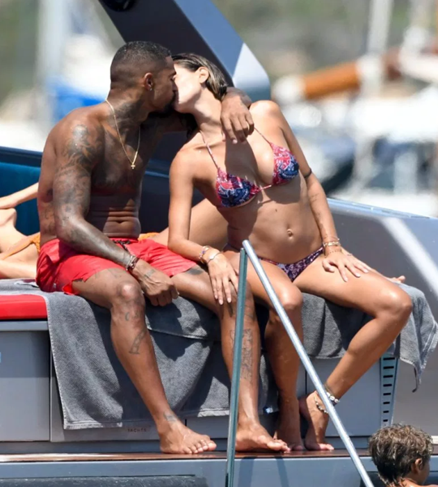 Kevin-Prince Boateng and stunning bikini-clad wife Melissa Satta put split rumours behind them on romantic break in Sardinia - Bóng Đá