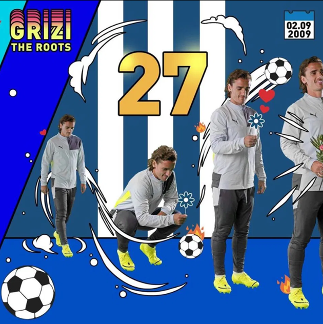 Antoine Griezmann’s life depicted in wacky pictures including meeting wife Erika and winning World Cup - Bóng Đá