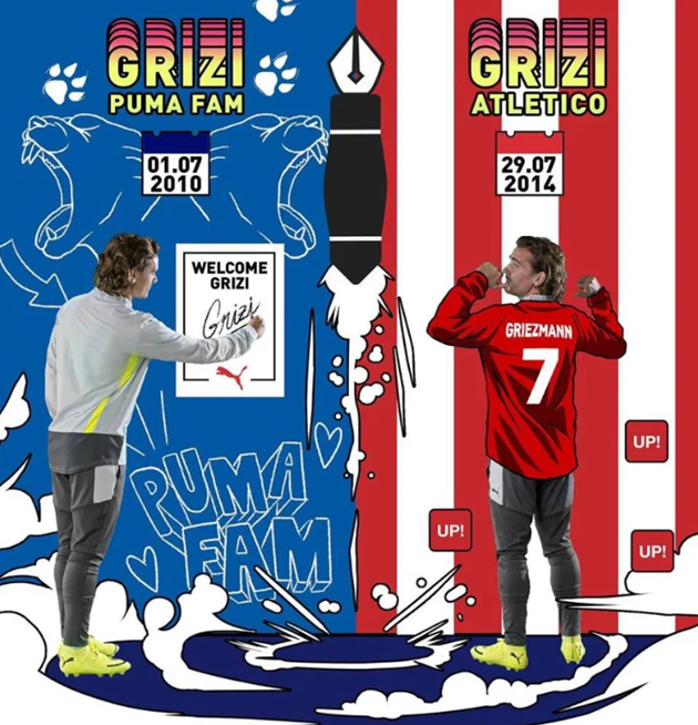 Antoine Griezmann’s life depicted in wacky pictures including meeting wife Erika and winning World Cup - Bóng Đá