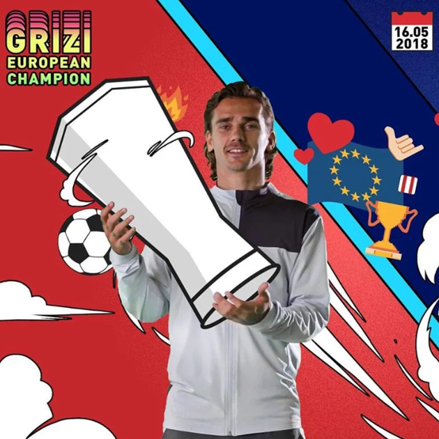 Antoine Griezmann’s life depicted in wacky pictures including meeting wife Erika and winning World Cup - Bóng Đá