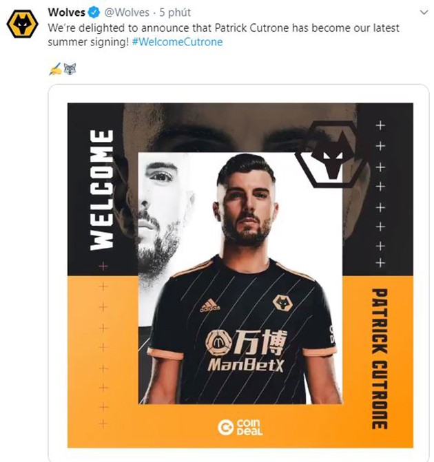 CHÍNH THỨC: Wolverhampton đón chào sao trẻ U21 Ý - Bóng Đá