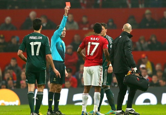 Luis Nani reveals what Jose Mourinho & Sir Alex Ferguson told him after sending off against Real Madrid - Bóng Đá